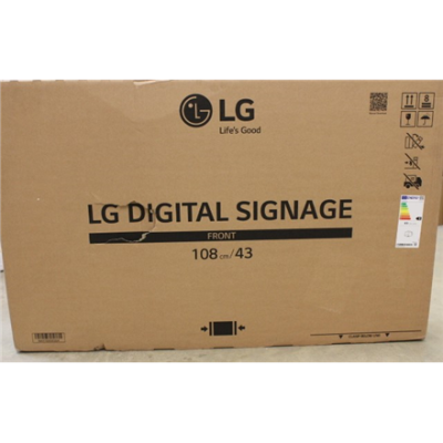 SALE OUT. LG 43UH5N-M 43“ 3840x2160 / m2 / 16:9 / 8ms / HDMI | LG 43UH5N-M | 43 " | Landscape / Portrait | 24 / 7 | webOS | Wi-Fi | DAMAGED PACKAGING | 500 cd / m² | 8 ms | 178 ° | 178 °