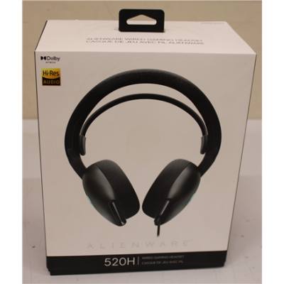 SALE OUT. | Dell Alienware Wired Gaming Headset | AW520H | Wired | Over-Ear | USED, SCRATCHES | Noise canceling