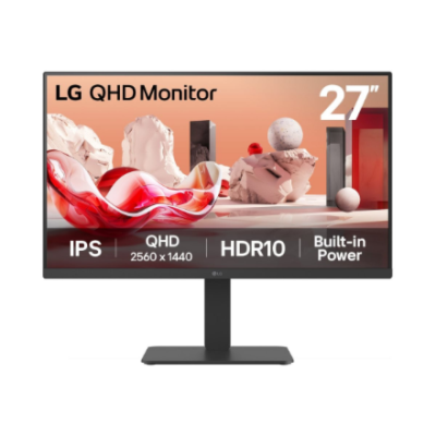 LG | 27BA54QB-B | 27 " | IPS | QHD | 16:9 | 75 Hz | 5 ms | 2560 x 1440 pixels | 350 cd / m² | HDMI ports quantity 2