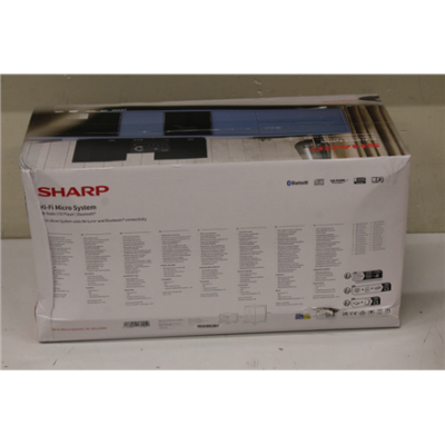 SALE OUT. Sharp XL-B512(BK) Hi-Fi Micro System, CD / FM / USB / Bluetooth v5.0, 45W, Black | Sharp Hi-Fi Micro System | XL-B512(BK) | Black | USB port | DAMAGED PACKAGING | AUX in | Bluetooth | CD player | FM radio | Wireless connectio