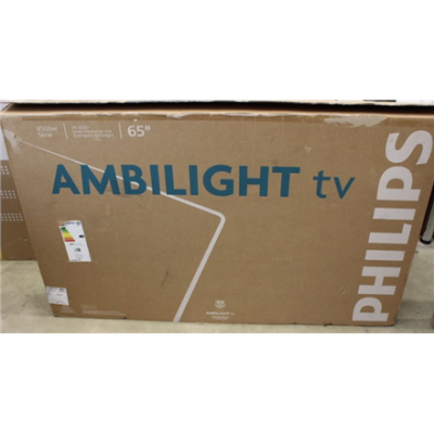 SALE OUT. Philips 65PUS8510 / 12 65" (164cm) QLED 4K Ambilight TV | Philips 65PUS8510 / 12 | 65 | Smart TV | TITAN OS | UHD | Black | REFURBISHED, SCRATCHES LEGS AND REMOVE CONTOL